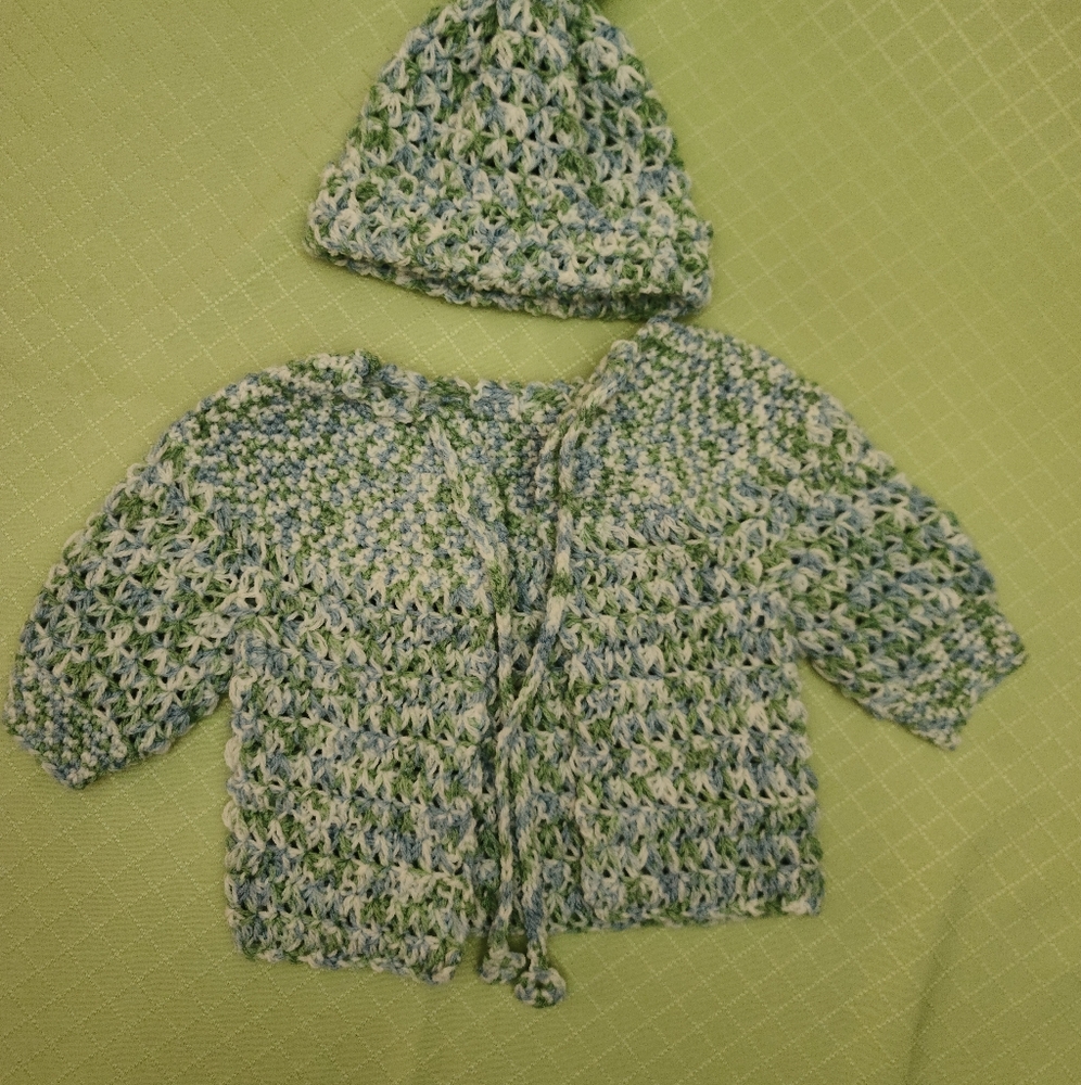 Baby set Jacket and Beanie